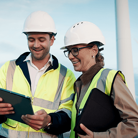 Female engineer, smiling