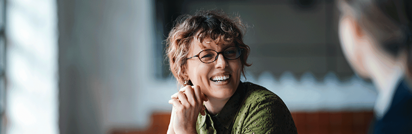 Professional woman looking at the camera and smiling