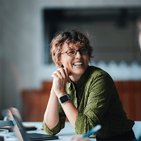 Professional woman looking at the camera smiling
