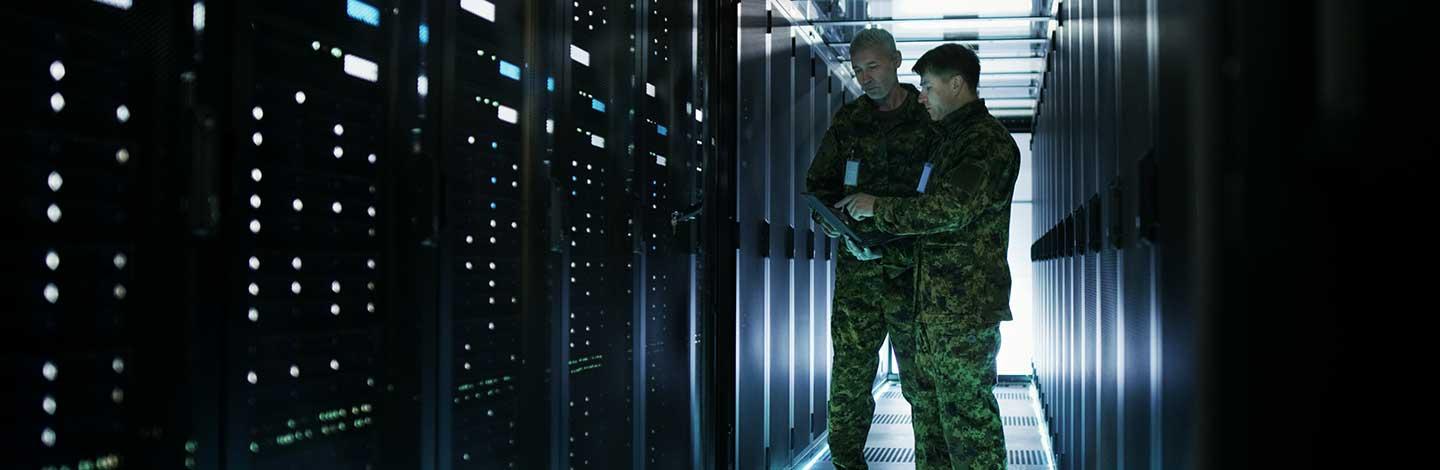 Tech professionals working in defence