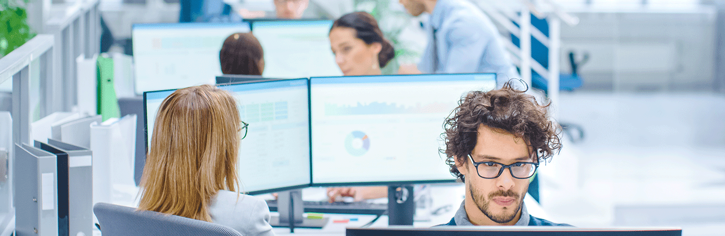 IT and HR team working in the same department